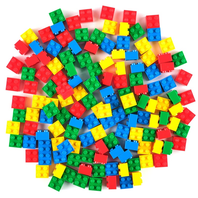 Strictly Briks Building Blocks Starter Kit, 144 Pack Brick Set, Creative Play Kit for Building Toy & Kids Play Set Compatible with Lego, 2 x 2 Peg, Classic Colors - Image 1